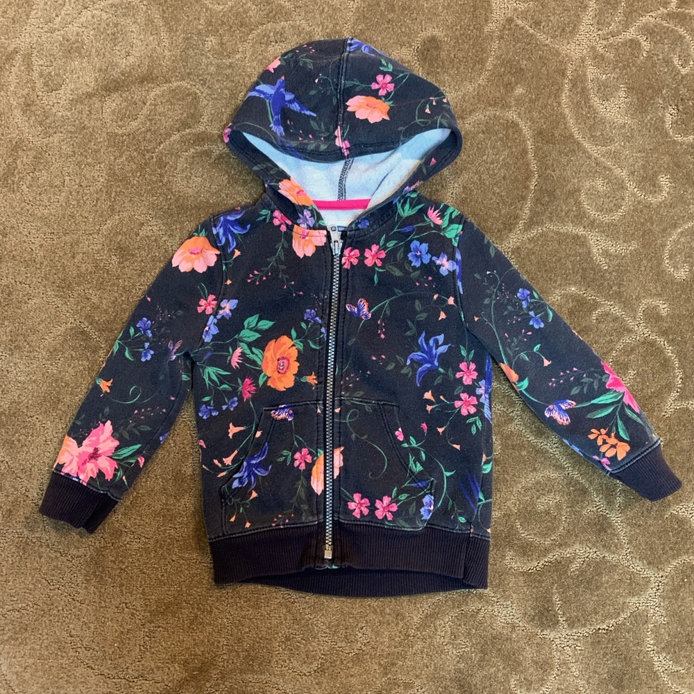 Old Navy Floral Toddler Hoodie